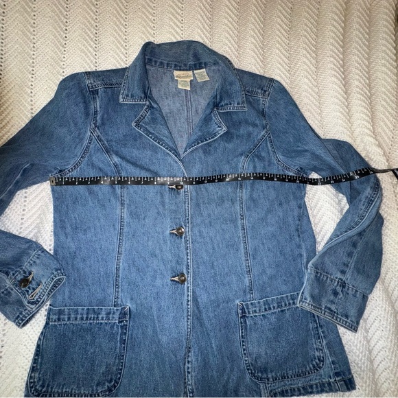 Vintage St.John's Bay Denim Blazer/Jacket - Size Large - Picture 7 of 8